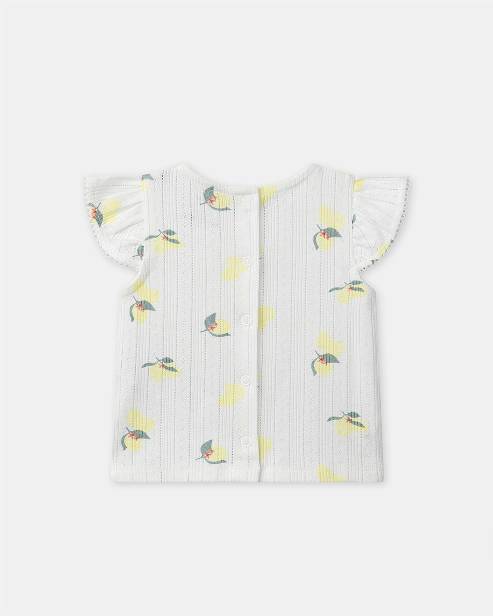 Two-piece lemon print pajamas Ecru colour  Sergent Major