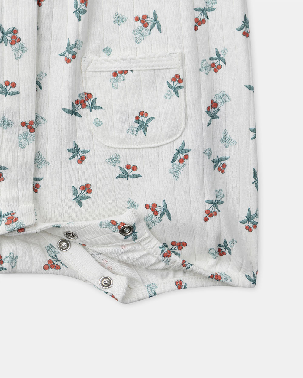 Fruit and butterfly print jumpsuit Ecru colour  Sergent Major