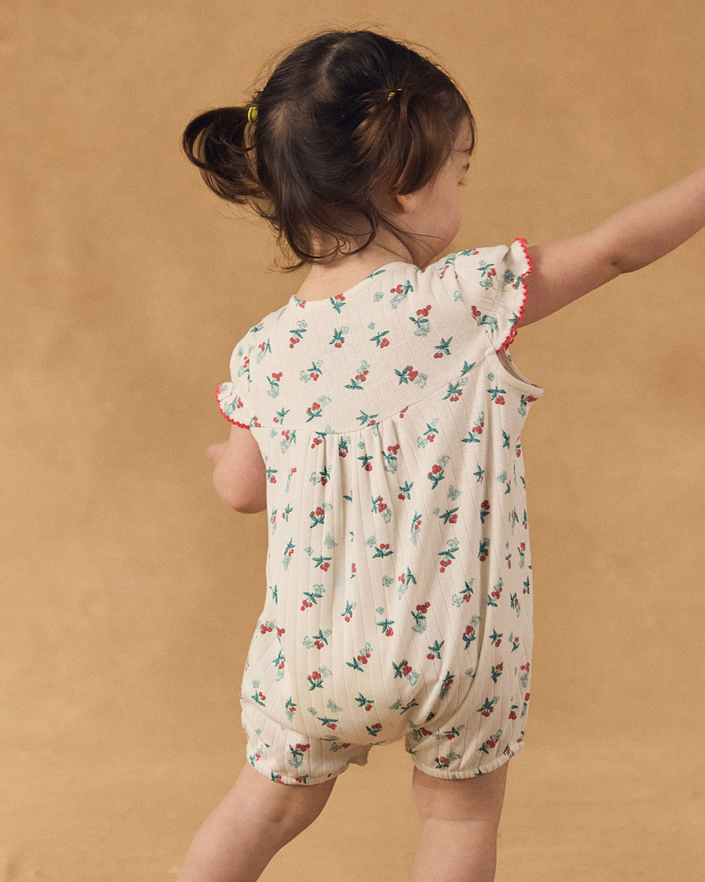Fruit and butterfly print jumpsuit Ecru colour  Sergent Major