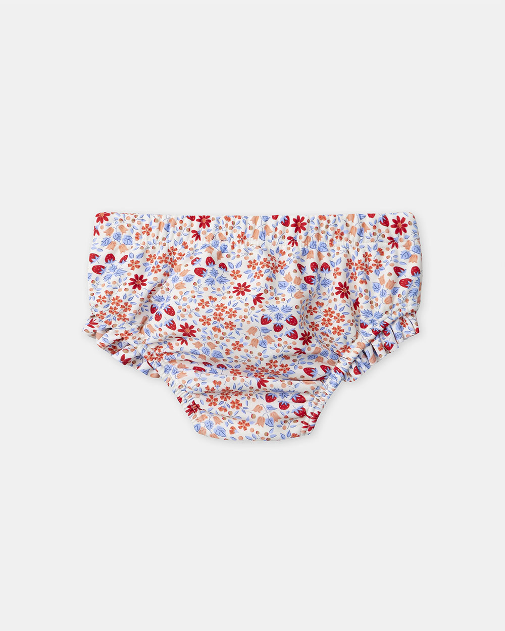 Strawberry and flower-print swim cover-up Red colour  Sergent Major