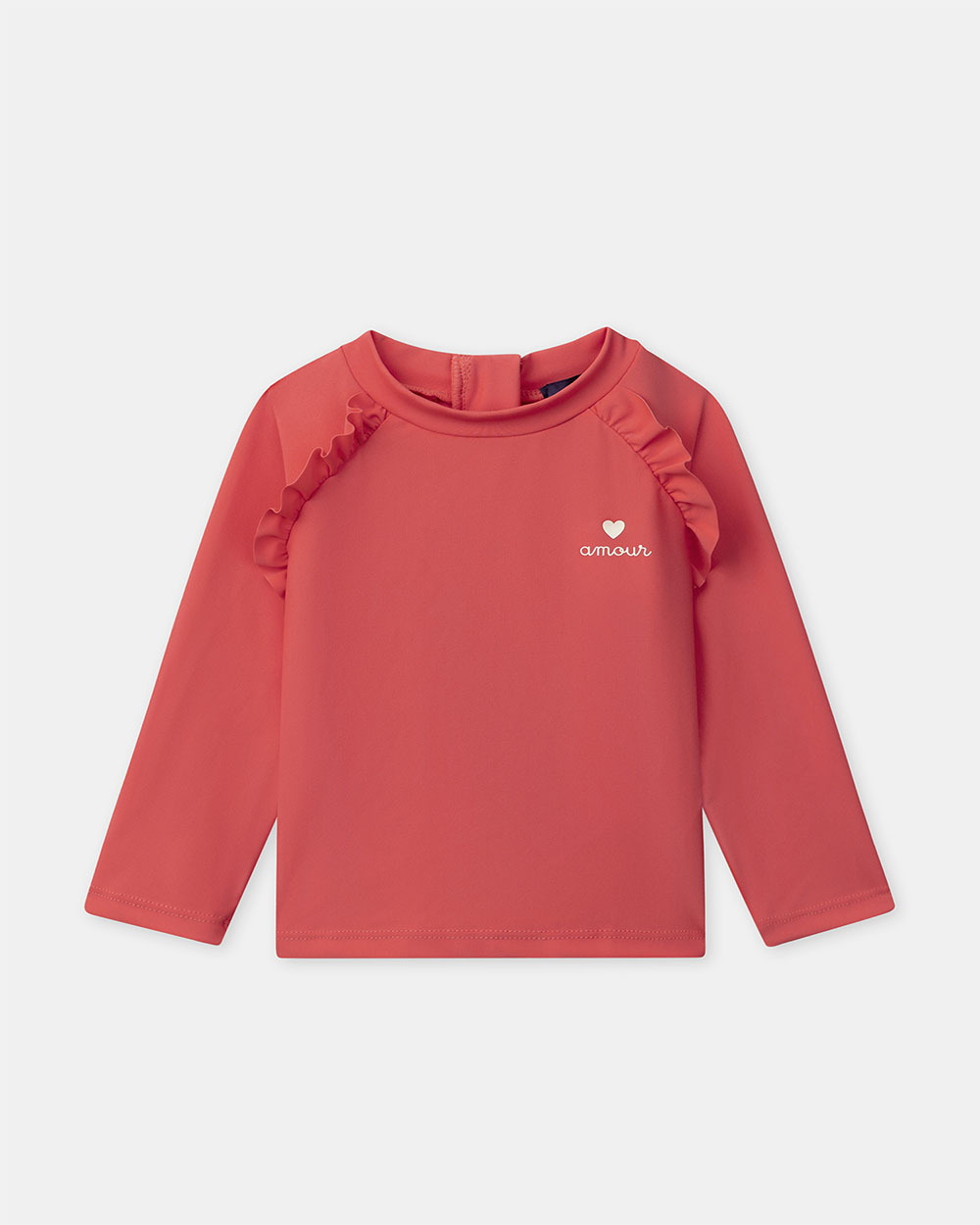 UPF 50+ long-sleeved swim T-shirt Coral colour  Sergent Major