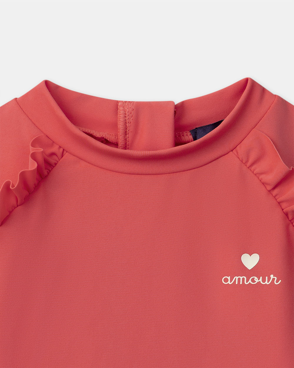 UPF 50+ long-sleeved swim T-shirt Coral colour  Sergent Major