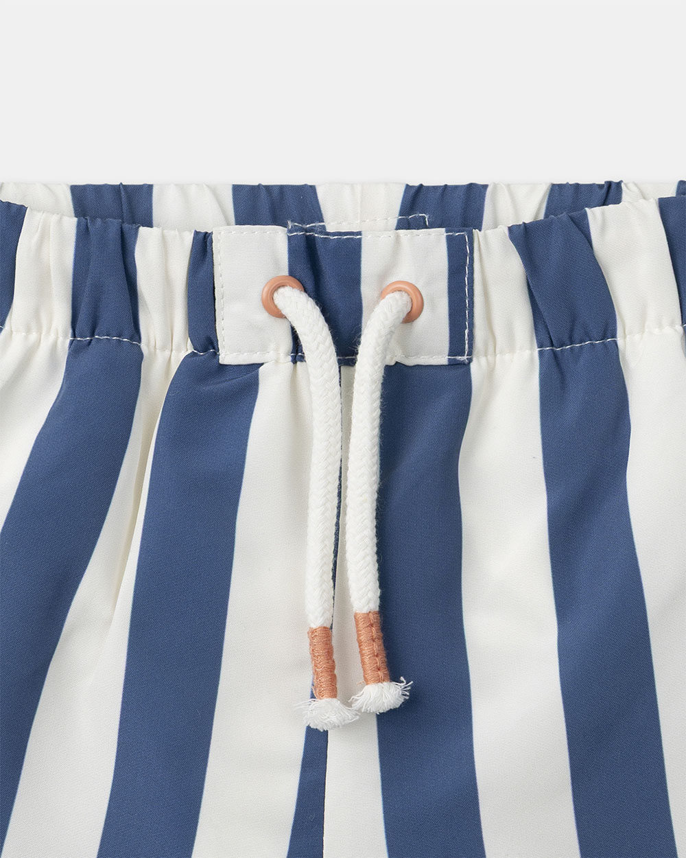 Striped swim shorts with nappy Blue colour Sergent Major
