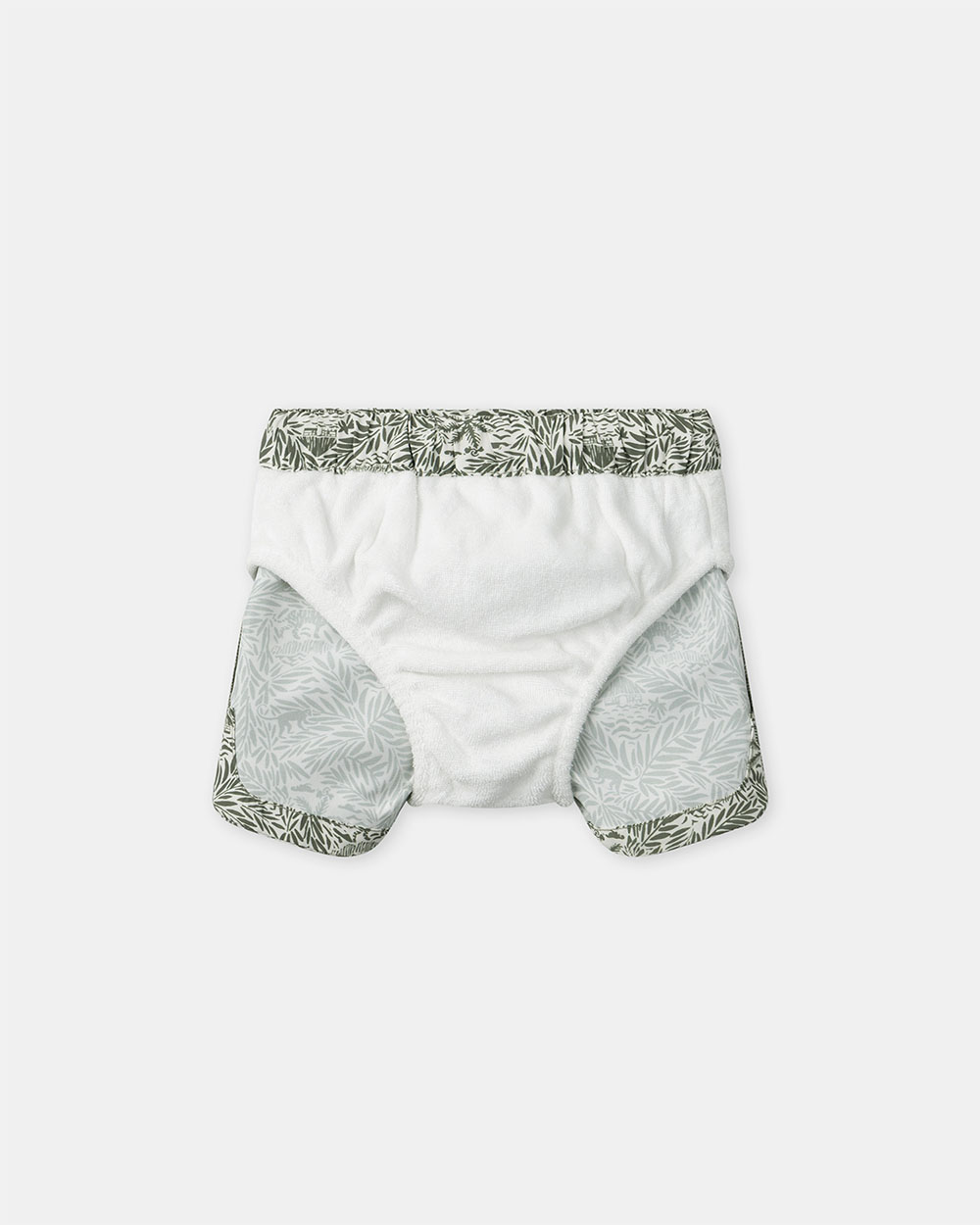 Jungle print swim shorts with lining Khaki colour Sergent Major