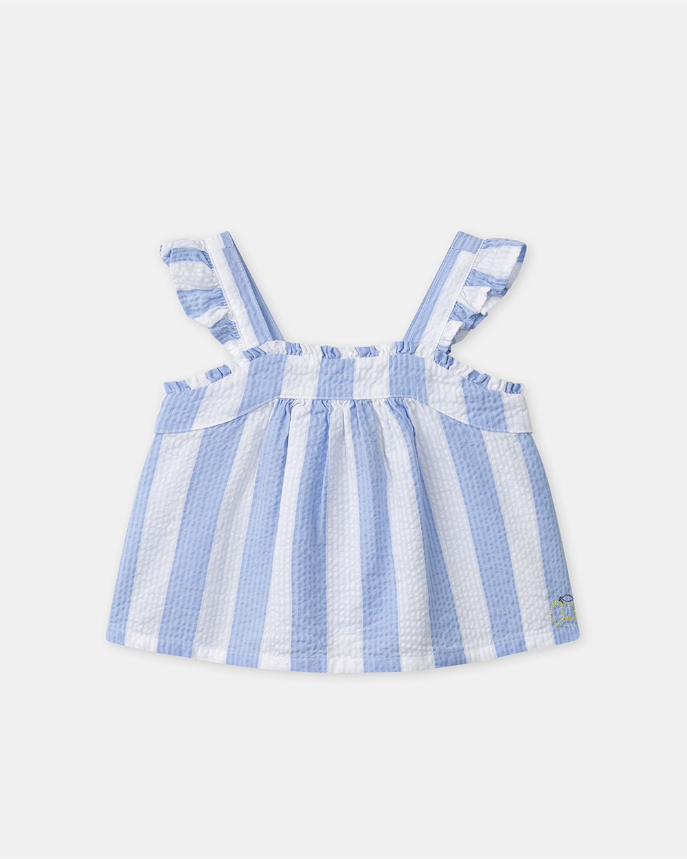 Striped tank top and shorts set Blue colour  Sergent Major