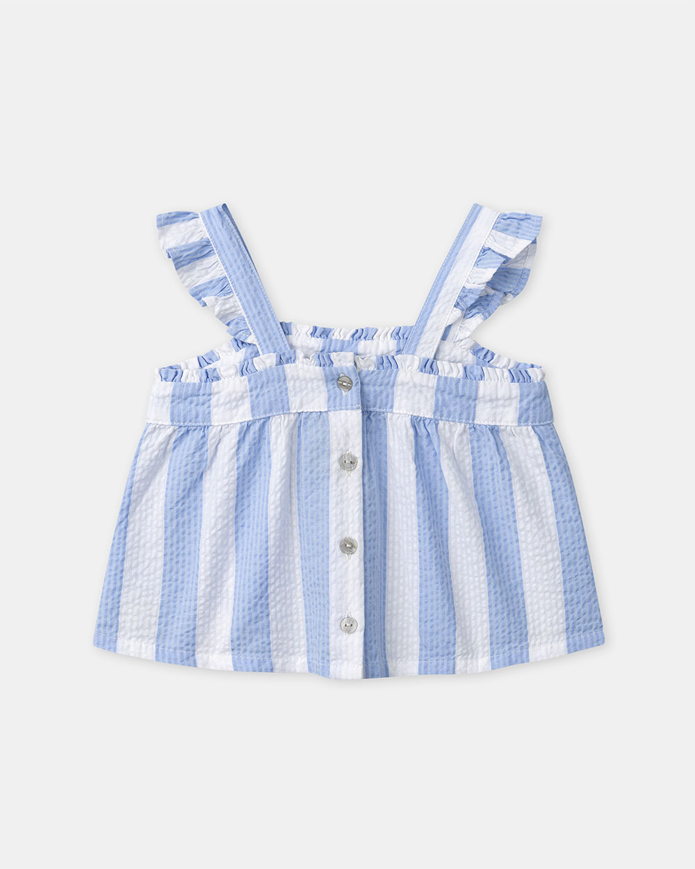 Striped tank top and shorts set Blue colour  Sergent Major