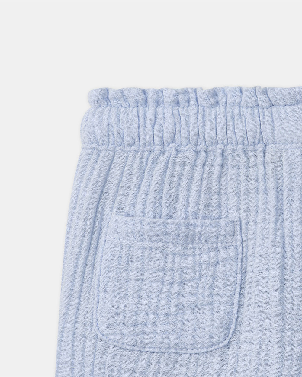 Double-layer cotton gauze shorts Sky blue colour Sergent Major