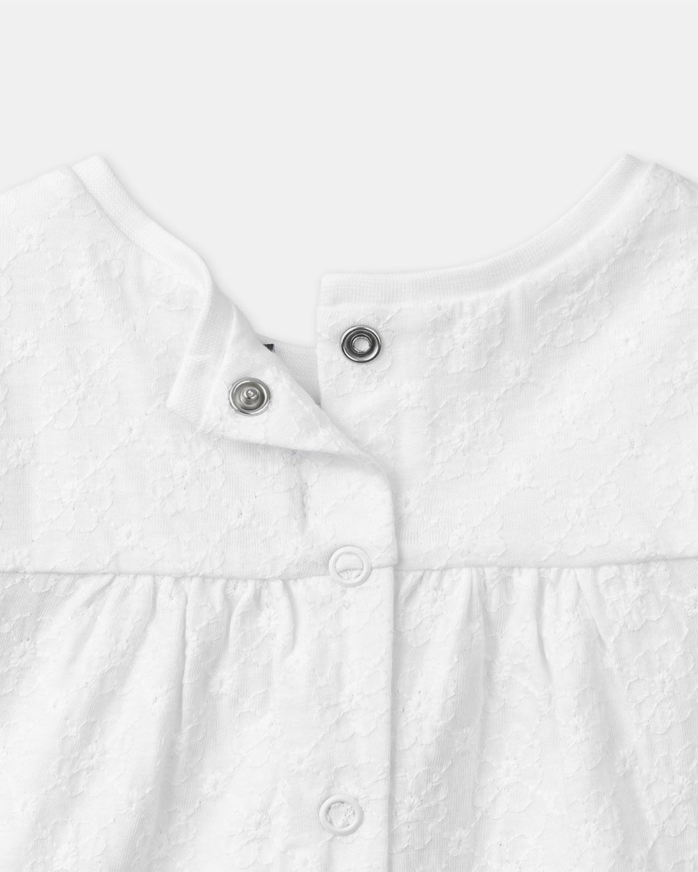 Short-sleeved embroidered blouse Ecru colour  Sergent Major