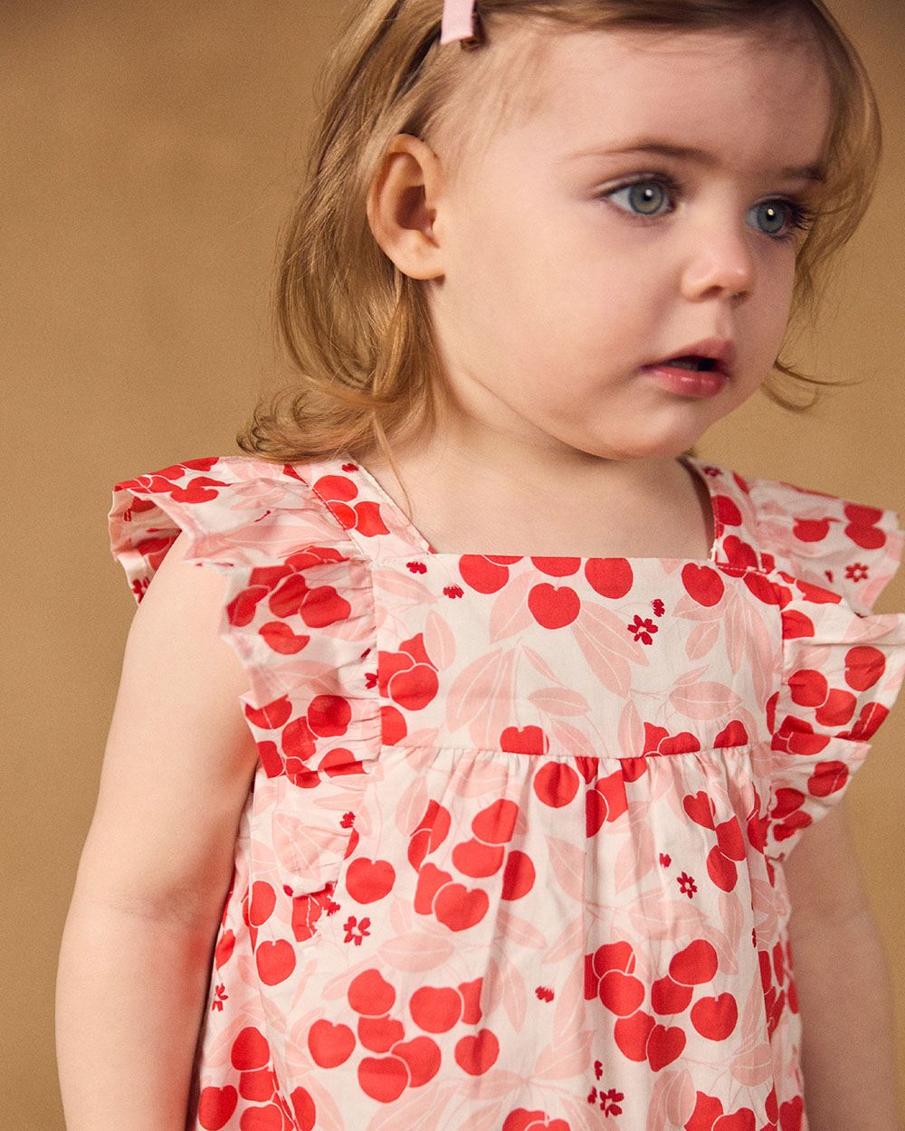 Cherry print blouse Pink colour  Sergent Major