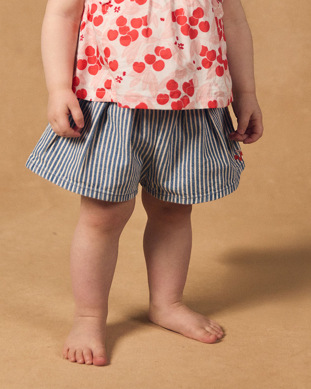 Striped denim shorts Blue colour  Sergent Major