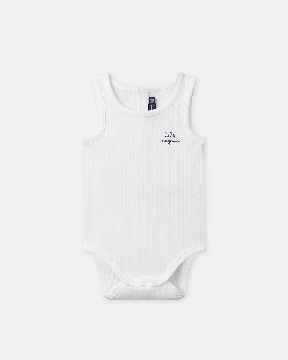 Sleeveless ribbed bodysuit Ecru colour  Sergent Major