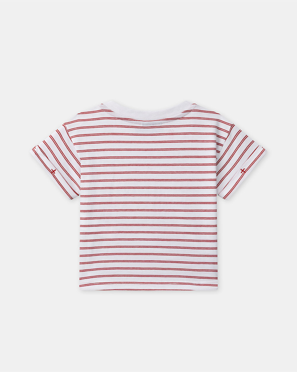Striped T-shirt and red shorts set Red colour  Sergent Major