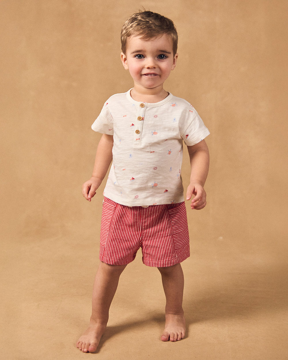 Striped shorts Red colour  Sergent Major