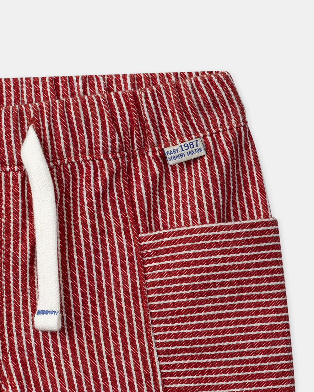 Striped shorts Red colour  Sergent Major