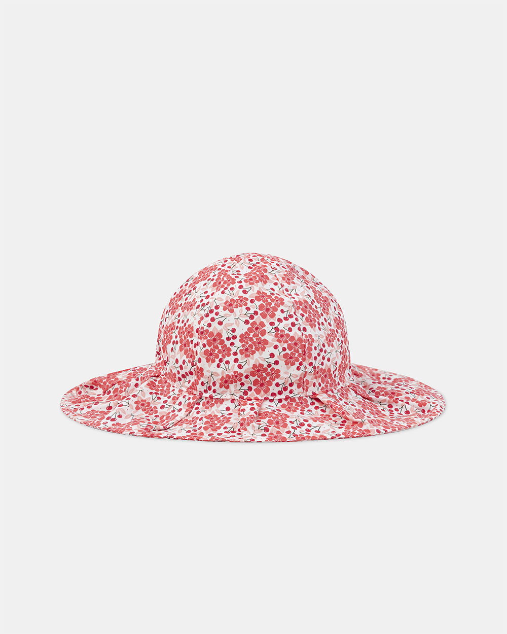 Floral print baby girl sun hat Pink colour  Sergent Major