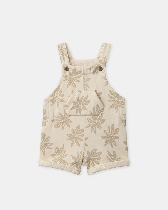 Palm tree print short overalls Beige colour  Sergent Major