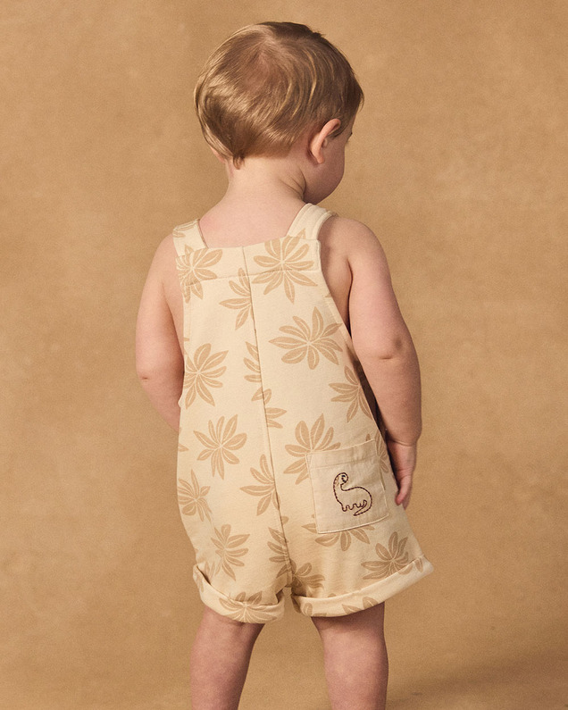 Palm tree print short overalls Beige colour  Sergent Major