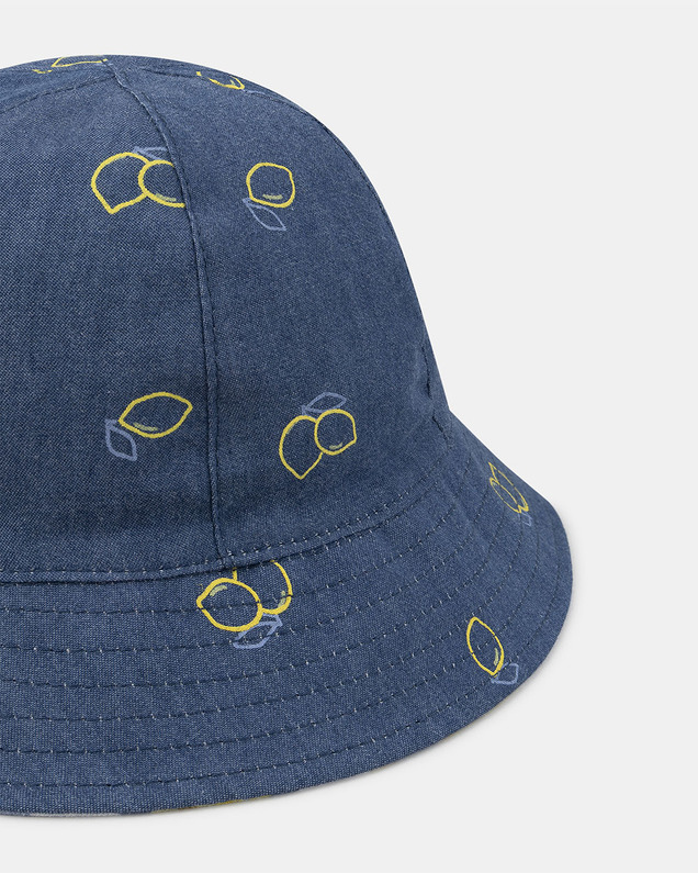 Reversible lemon or denim hat Blue colour  Sergent Major
