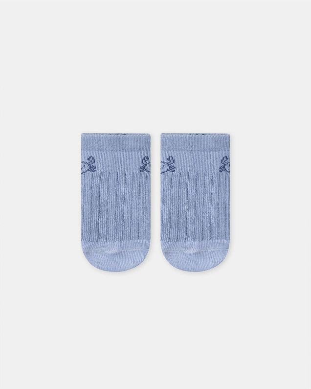 Crab jacquard ankle socks Pastel blue colour  Sergent Major