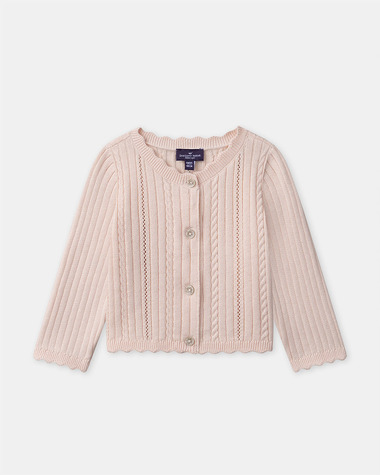 Openwork knit cardigan Light pink colour  Sergent Major