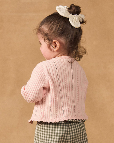 Openwork knit cardigan Light pink colour  Sergent Major
