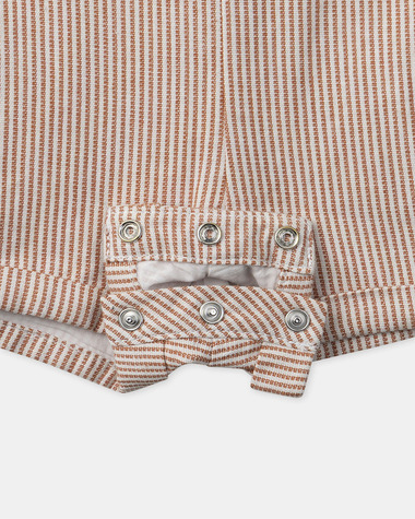 Striped short overalls Brown colour  Sergent Major