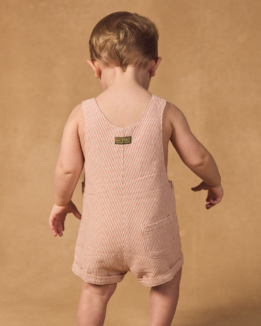 Striped short overalls Brown colour  Sergent Major