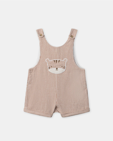 Striped short overalls Brown colour  Sergent Major