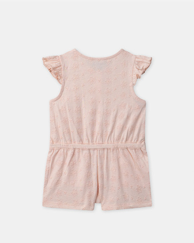 Short jumpsuit with floral embroidery Light pink colour  Sergent Major