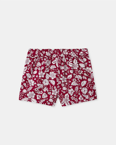 Floral print blouse and shorts set Fuchsia pink colour  Sergent Major