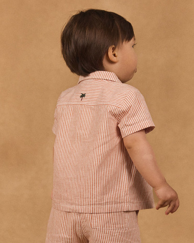 Short-sleeved striped shirt Orange colour  Sergent Major