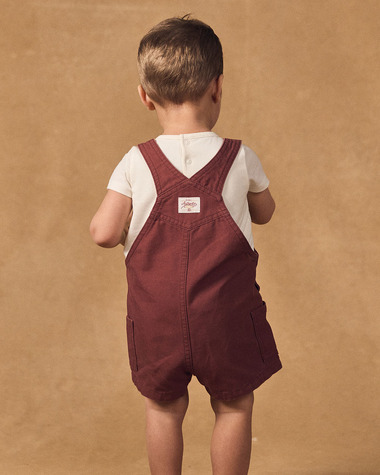 &ldquo;Little Adventurer&rdquo; short overalls Brown colour  Sergent Major