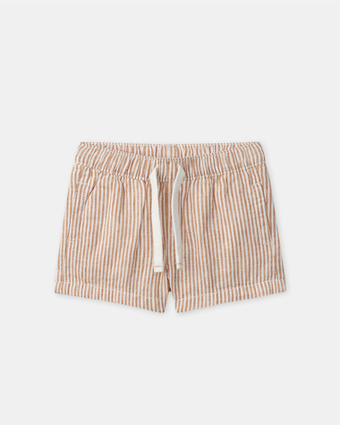 Comfortable striped shorts Orange colour  Sergent Major
