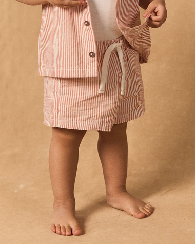 Comfortable striped shorts Orange colour  Sergent Major