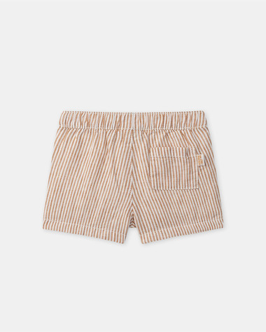 Comfortable striped shorts Orange colour  Sergent Major