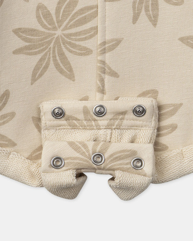 Palm tree print short overalls Beige colour  Sergent Major