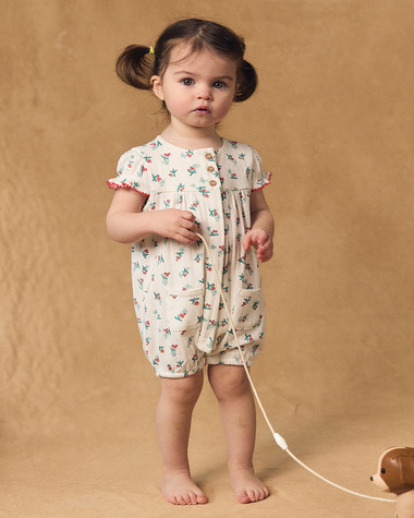 Fruit and butterfly print jumpsuit Ecru colour  Sergent Major