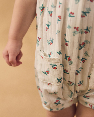 Fruit and butterfly print jumpsuit Ecru colour  Sergent Major