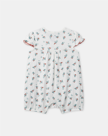 Fruit and butterfly print jumpsuit Ecru colour  Sergent Major