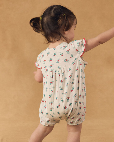 Fruit and butterfly print jumpsuit Ecru colour  Sergent Major
