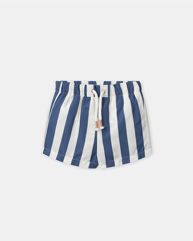 Striped swim shorts with nappy Blue colour  Sergent Major