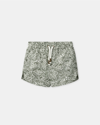 Jungle print swim shorts with lining Khaki colour  Sergent Major