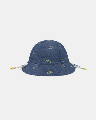 Reversible lemon or denim hat Blue colour  Sergent Major