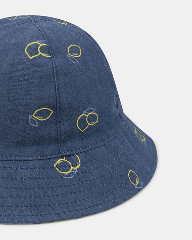 Reversible lemon or denim hat Blue colour  Sergent Major