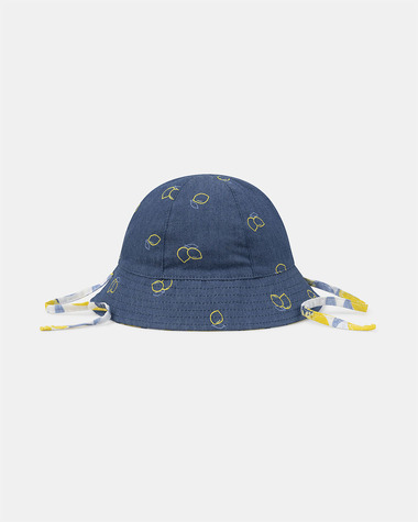 Reversible lemon or denim hat Blue colour  Sergent Major