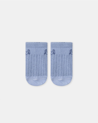 Crab jacquard ankle socks Pastel blue colour  Sergent Major
