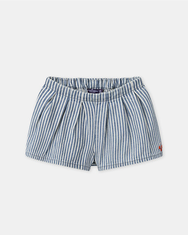 Striped denim shorts Blue colour  Sergent Major