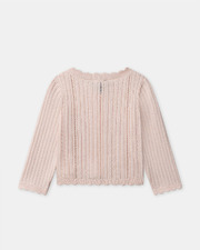 Openwork knit cardigan Light pink colour  Sergent Major