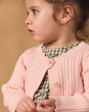 Openwork knit cardigan Light pink colour  Sergent Major