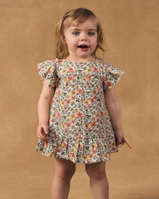 Baby girl dress and bloomers Floral print  Sergent Major